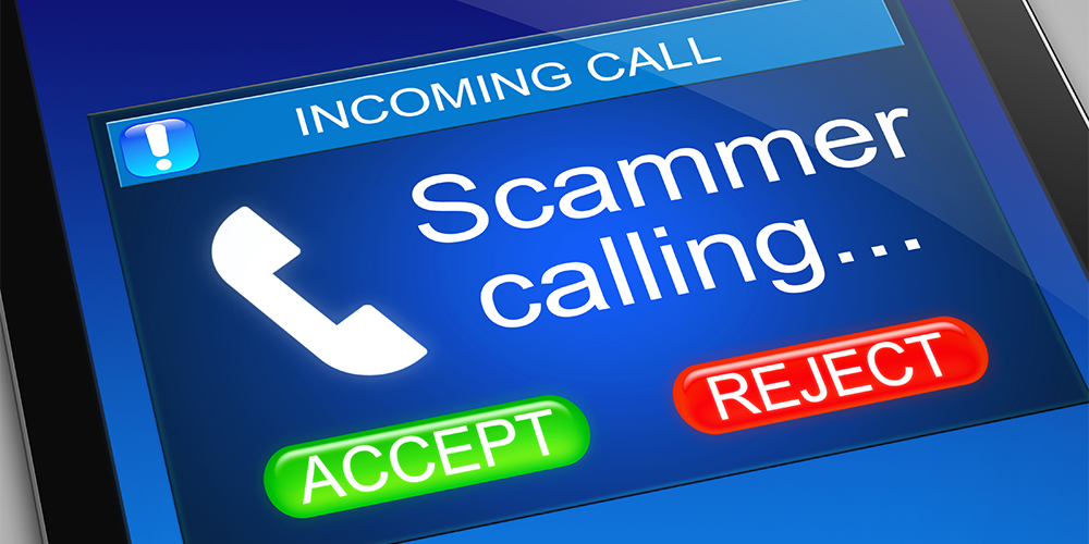Scammer calling on cell phone