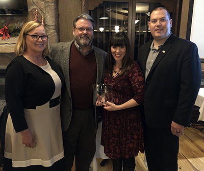 Ashley Winebrenner receives OIA Community Service Award